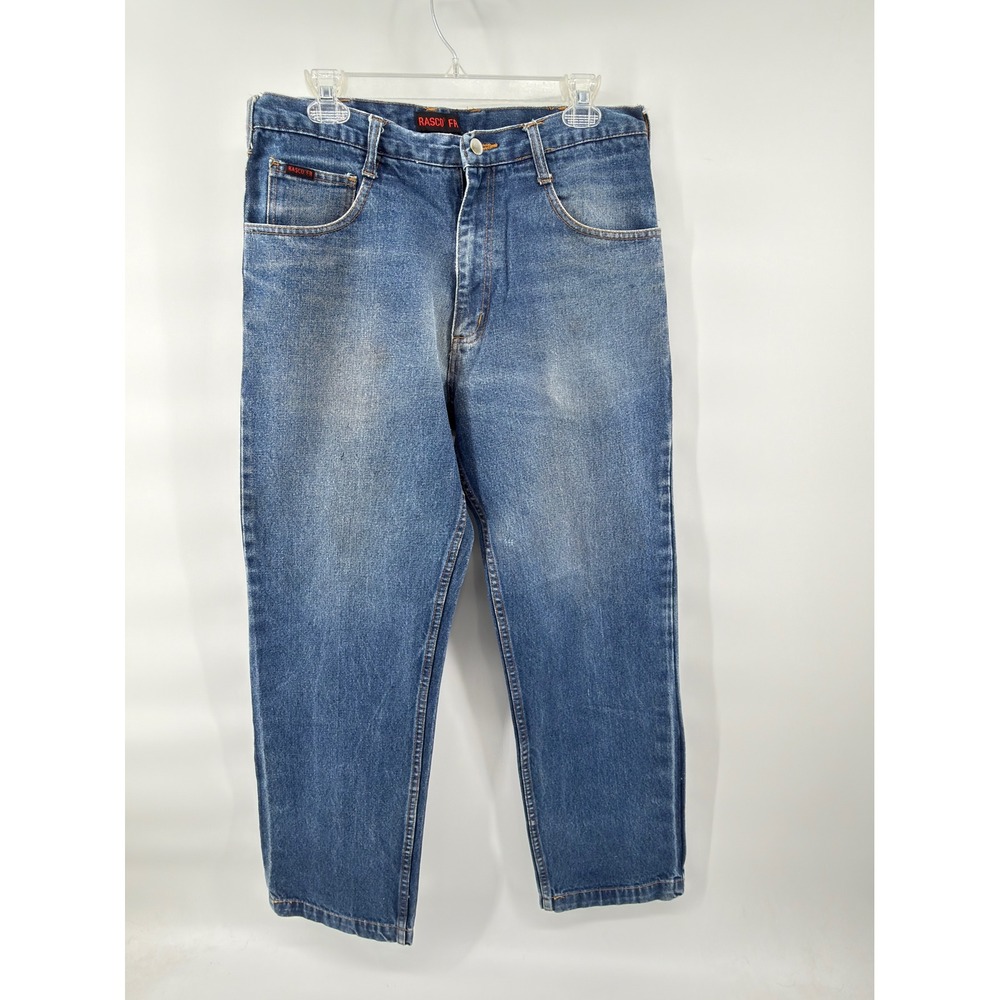 Rasco FR Jeans Mens 34x32 Blue Flame Resistant Denim Work Pants
